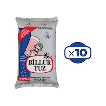Billur Tuz Rafine İyotlu 10 x 1500 G
