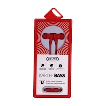Karler Bass Kr-207 Mıknatıslı Kablolu Kulaklık Csmtex - 17 - Kırmızı