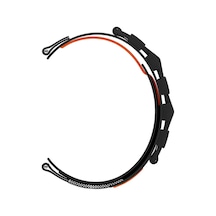 Galaxy Uyumlu Watch Active 2 40mm Krd-112 20mm Orbital Örgülü Halat Tasarımlı Naylon Kumaş Hasır Kordon
