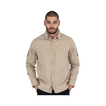 Combat tactical taktik fermuar cepli koruma swat outdoor gömlek Bej