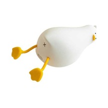 Pazly Lay Ördek Şekilli Gece Lambası Beyaz Işık, Dekoratif Ve Sevimli Beyaz