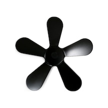 Gajeena Alüminyum 5-bıçaklı Isı Güçlü Odun Sobası Fanı, Odun Yakıcı Kömürlü Heater Için Isı Dayanıklı Değiştirme Bileşeni Siyah Diğer