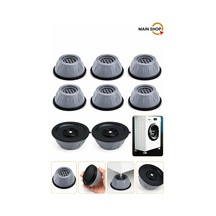 Mainshop 8 Adet Ses Ve Titreşim Azaltıcı Ayaklık Çamaşır Makinesi Ve Kurutma Makineleri M-541 Çok renkli