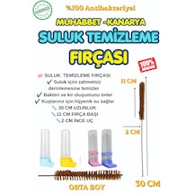 Kuş Suluk Temizleme Fırçası 30 Cm Muhabbet Kuşu Ve Kanarya Için Suluk Temizleyici
