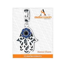 Hamsa Charm Gümüş Kaplama