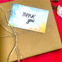 E-ticaret Teşekkür Kartı Thank You Yazılı 5x8 Cm 100 Adet