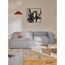 Most Mollis Plus Sol Köşe 2 Modül Köşe Koltuk 32 Gri Keten Kumaş