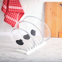 Tencere Kapak Düzenleyici Organizer - Asorti - 30 Cm Çok Renkli