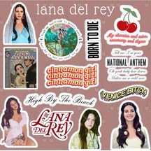 Lana Del Rey Seri 4 Sticker Seti Laptop Ajanda Pc Tablet Telefon Defter Etiket Bullet Journal Diğer