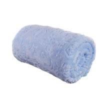 Bahar   Bebek Beyaz Peluş Bebek Battaniyesi 100X120
