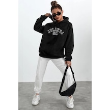 Atlanta Baskılı Sweatshirt Siyah