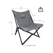Campout Abant Kamp Sandalyesi Gri