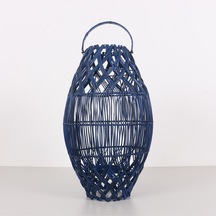 Seher Mavi Rattan Mumluk 30x50x60 Cm Mavi