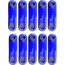 9 Ledli 10 Adet Tombul Parmak Led Mavi