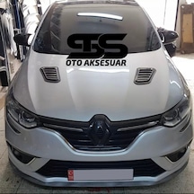 Renault Megane 4 Uyumlu Piano Black Kaput Üstü Havalandırma Izgarası (01) (Sts Oto Aksesuar)
