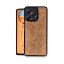 Realme Note 50 4g Uyumlu Kılıf Aras Deri Kapak - Taba