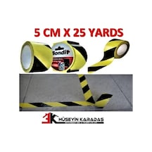 Bondit Yer Işaretleme Bandı 5Cm X 25 Yards ( 23 Metre )