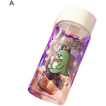 500 Ml Su Şişesi Karikatür Baskı Düşmeye Dayanıklı Plastik Çocuk Erkek Kız İçin İçecek Su Şişesi