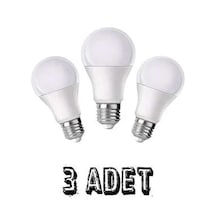 Led Ampul E27 Normal Duy 9w Beyaz Işık 3 Adet 3llllbeyaz