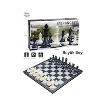 3'lü Büyük Boy Manyetik Oyun Seti - Satranç - Tavla - Dama 3'ü 1 Arada Set