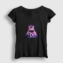 Presmono Kadın Mania Fall Out Boy T-shirt Siyah
