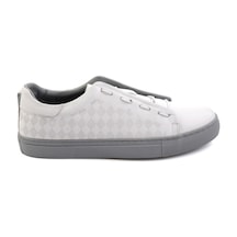Beyaz Hakiki Deri Erkek Sneaker E01535125703 Beyaz