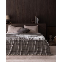 Madame Coco Montjalin Çift Kişilik Yatak Örtüsü - Gri 8684427145388 Gri