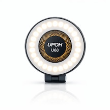 Upoh U60 Magsafe Uyumlu Led Ring Light Ayarlanabilir Işık, Manyetik Telefon Işığı