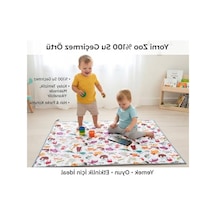 Su Geçirmez Yer Örtüsü, 145x300 Cm, %100 Polyester, Doğal Yaşam Dostu Açık Bej