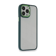 Newface Apple İphone 14 Pro Max Kılıf Dora Kapak - Haki Yeşil