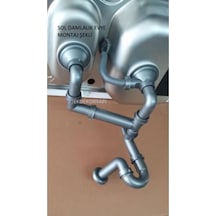 Dominox Blanco Ukinox 1.5 Göz Evye Sifon Takımı Krom