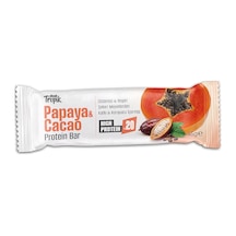 Papaya Ve Kakao Aromalı Protein Bar 45 G Protein İçeren Atıştırmalık Ve Sporcu Barı 1 Adet