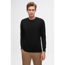 D'S Damat Ds Damat Regular Fit Siyah Düz Örgü Kazak 7hf062432004m Çok Renkli