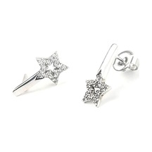 Yıldızlı Zirkon Taşlı Gümüş Küpe N11.97708