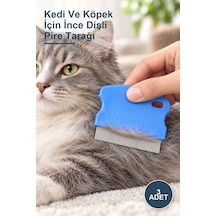 3 Adet Kedi Ve Köpek İçin İnce Dişli Pire Tarağı