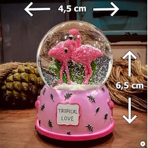 Flamingo Mini Minnoş Boy Kar Küresi