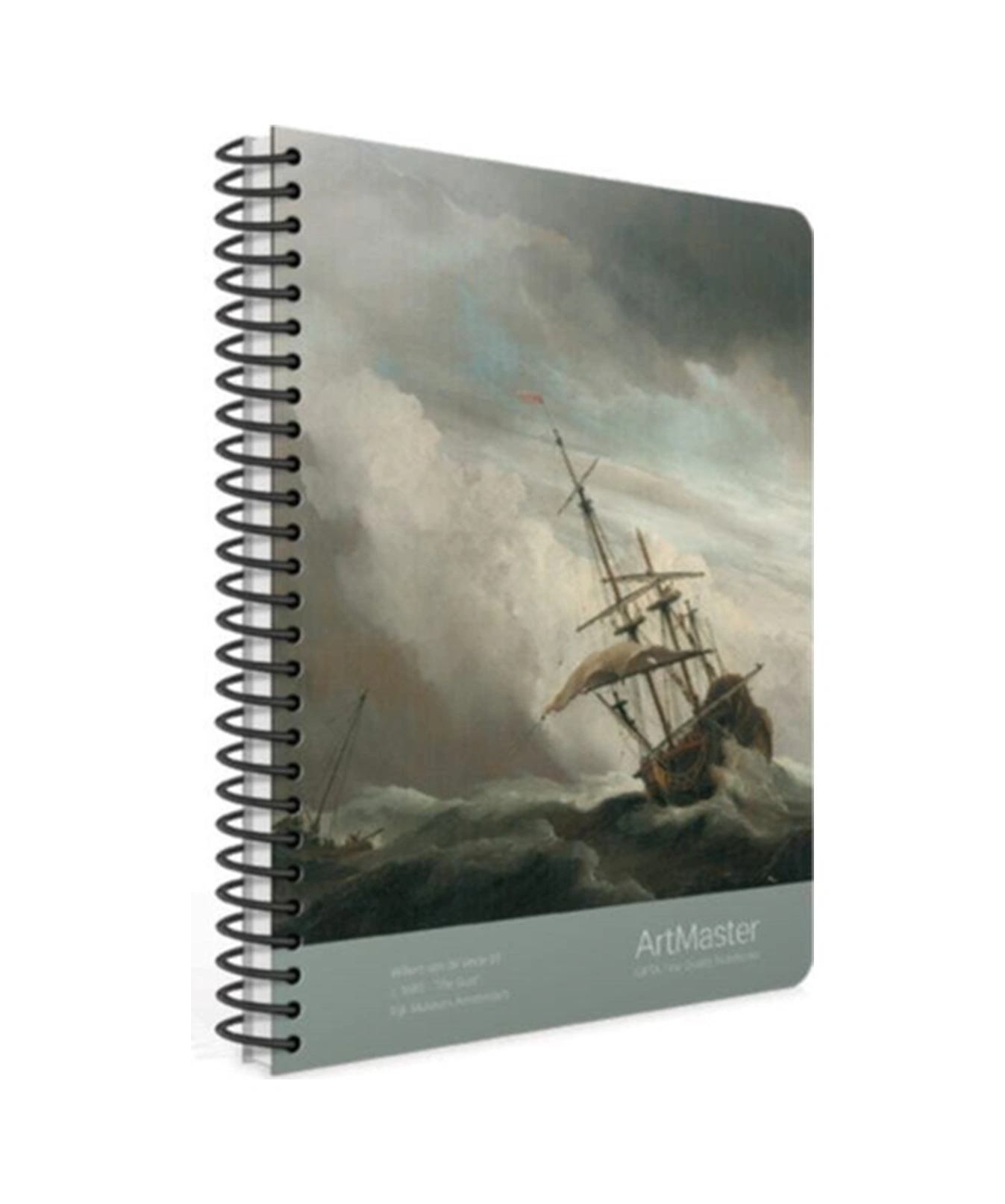 Art Master Spiralli Karton Kapak Defter 19x26cm 100 Yaprak Kareli 4 Lü Paket 3661