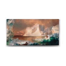 Edwin Church - The Icebergs Tablosu - 160x80cm
