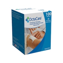 Octacare Steril Kompres Bez Spanç 7.5 x 7.5 CM 100 Adet