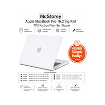 Macbook Pro 16.2 İnç Kılıf A2485 A2780 A2991 A3403 A3186 A3428 A3429 Uyumlu Karbon Fiber Görünümlü Sert Kapak İnce Hafif Koruyucu Hard Case Şeffaf
