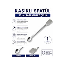 Kaşıklı Spatül 15 Cm Paslanmaz Çelik