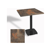 Tokyo Kare Masa Esb 70x70 Cm - Werzalit, Wermodin Ve Allzalit Tabla - Metal Oxid 1 Çok Renkli