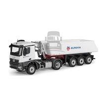 1/50 Mercedes-benz Arocs 2 Akslı Eurovıa Üzerinde Schmıtz Cargobull Kasalı Damperli Kamyon