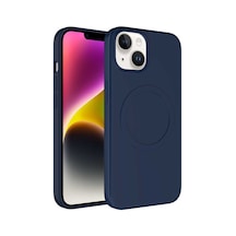 Lexroo İphone 13 Kılıf M-safe Wireless Şarj Özellikli Pastel Renk Silikon Plas Kılıf - Lila