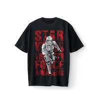 Bumeta Yıldız Savaşları Clone Wars Darth Vader Oversize Unisex Tişört T-shirt Siyah