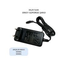 Swat Atz439 34.2 Volt 0.6 Amper Arçelik Dikey Süpürge Şarj Adaptörü