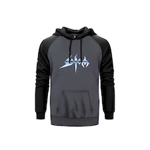 Sodom Logo Kırmızı Renk Reglan Kol Sweatshirt