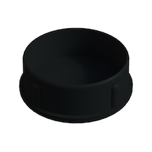 Cateksss 76 Mm Düz İç Profil Tapası 1.2 Mm Siyah - 58 Li Paket
