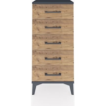 Arges Komodin 5 Çekmeceli 44x30x96 Antrasit-çam Antrasit
