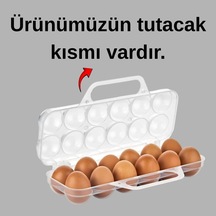 Tr Saplı 12'li Yumurta Taşıma Kutusu, Plastik Buzdolabı İçin Yumurtalık Pikniklik Pratik Yumurta Taşıma Kabı Diğer